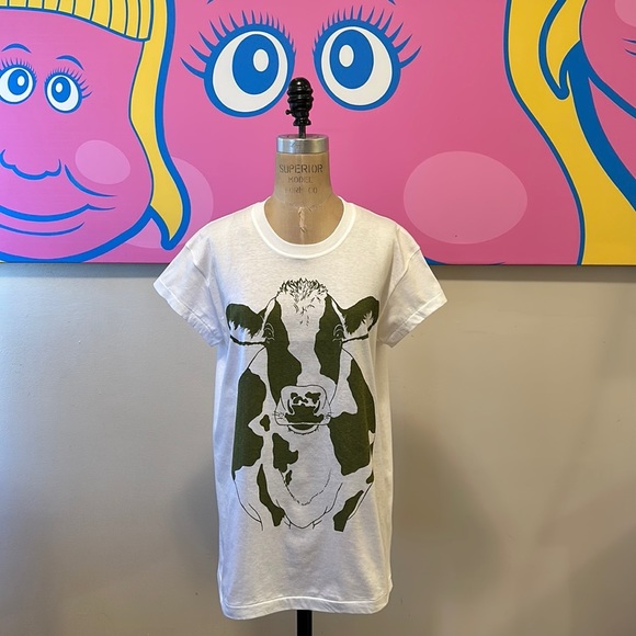 Moschino Underwear White Cow T-Shirt